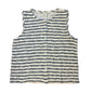 Madewell Crewneck Sweater Vest in Stripe Natural Size L