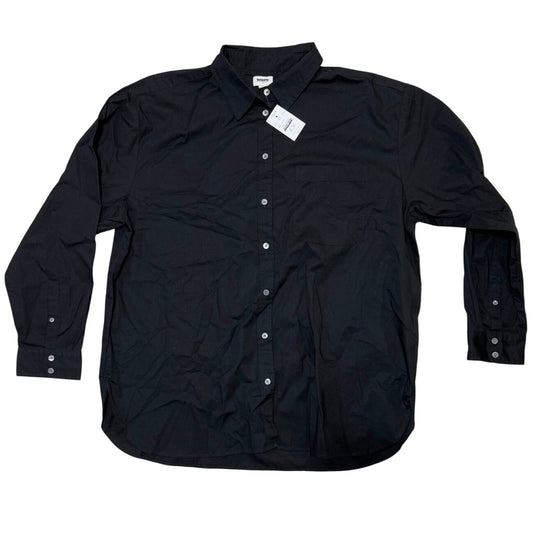 NWT J. Crew Relaxed Button Up Black Size L