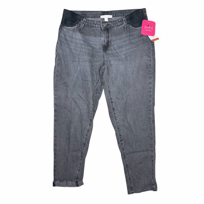 Isabel Maternity by Ingrid & Isabel Boyfriend Maternity Jeans Black Size 12