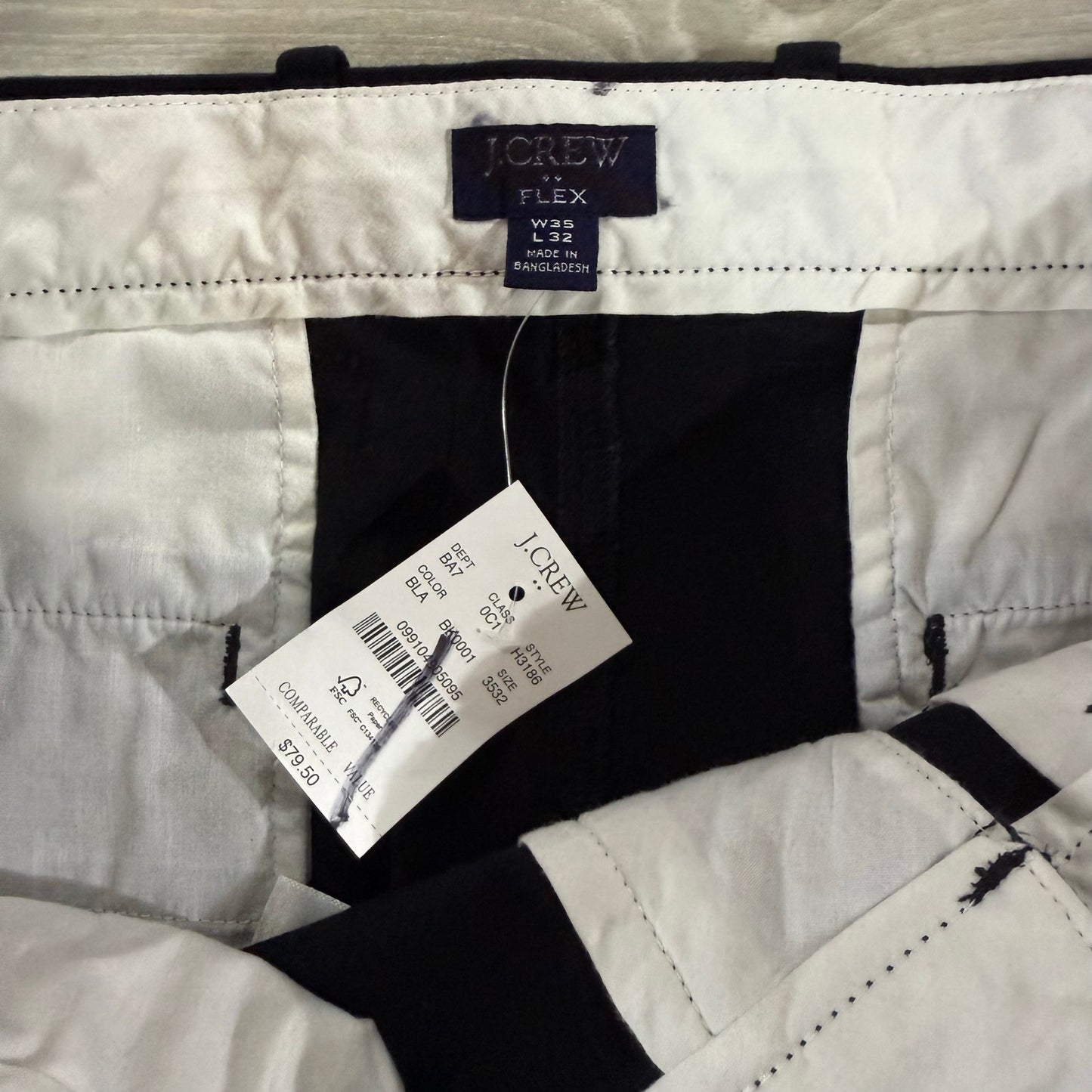 J. Crew Straight-Fit Flex Chino Pant Size 35 X 32