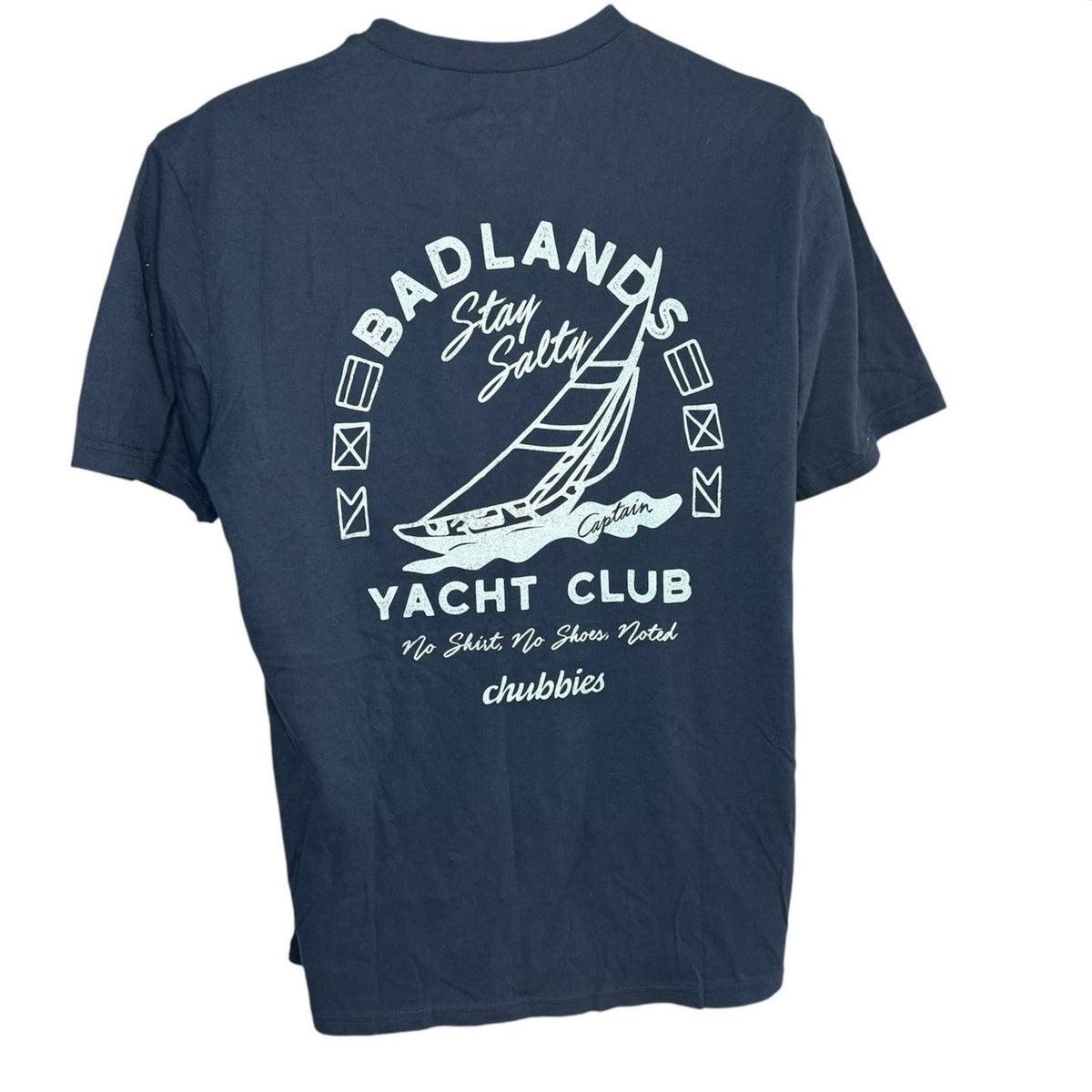 Chubbies Badlands Yacht Club Stay Salty Tee Size M