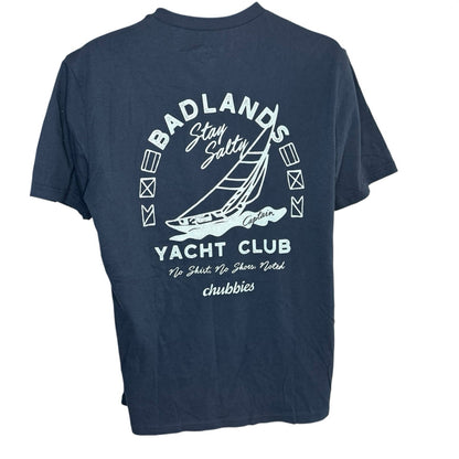 Chubbies Badlands Yacht Club Stay Salty Tee Size M