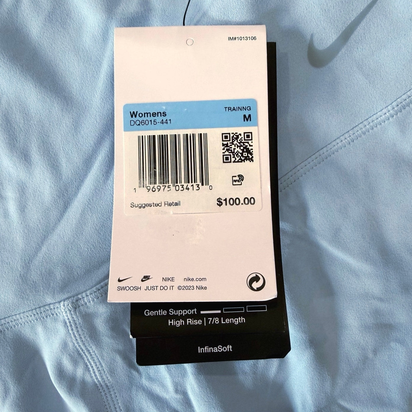 Nike Zenvy Infinasoft 7/8 Legging Light Blue Size M