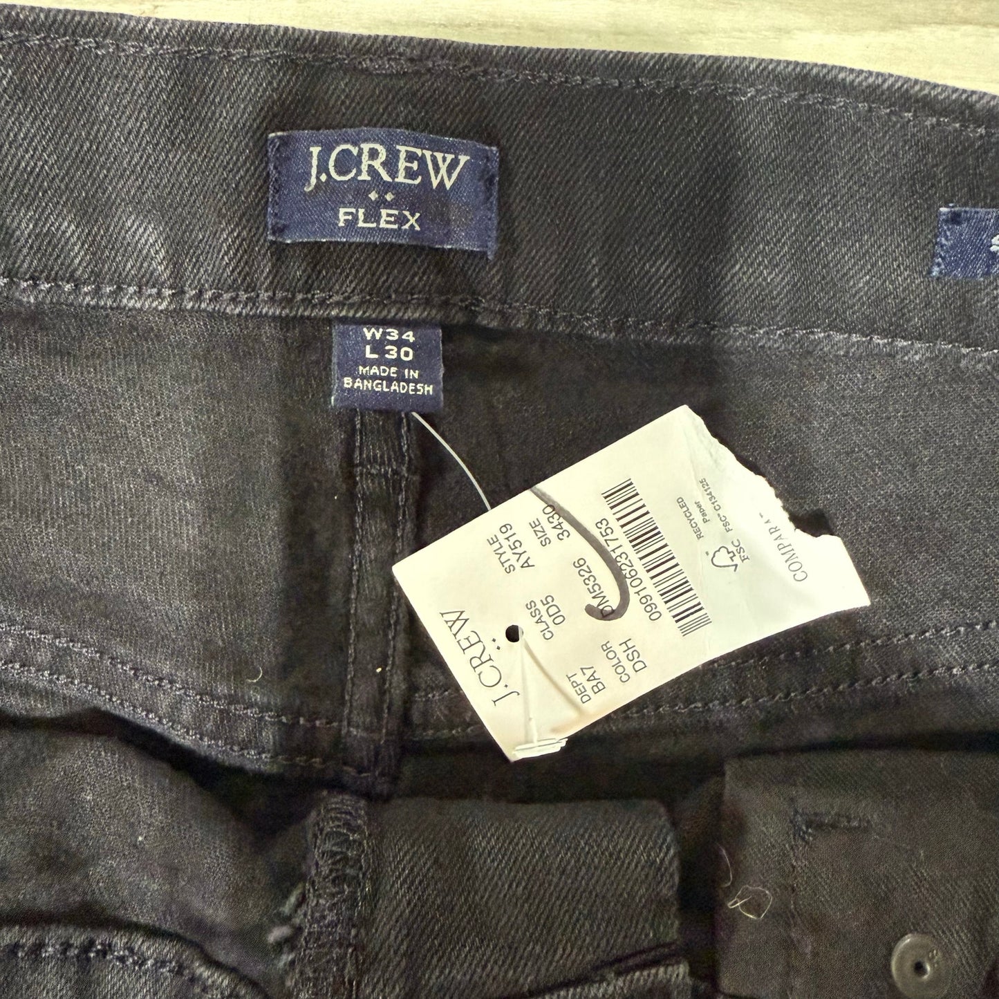 J.Crew Straight-Fit Jean in Signature Flex Size 34 X 30