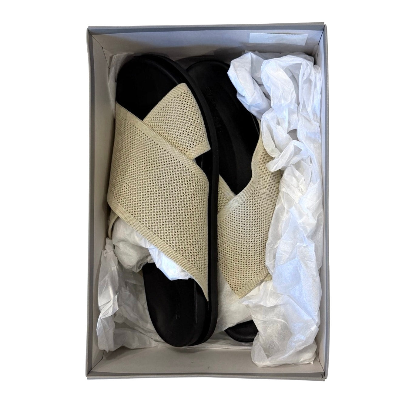 Everlane The ReKnit Form Crossover Sandal in Sandshell Size 11