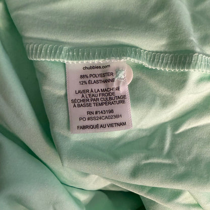 NWT Chubbies The Performance Polo 2.0 Teal Mint Size L