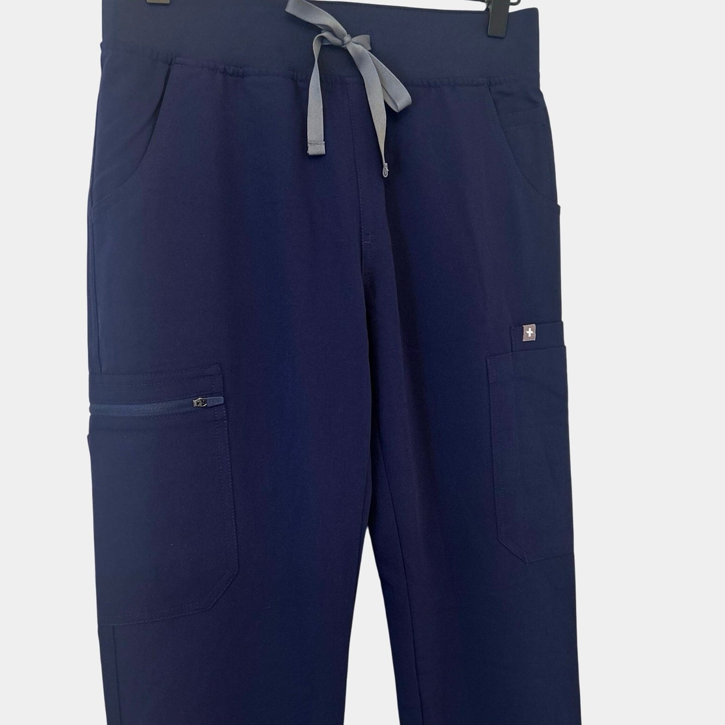 Figs Yola With Yoga Waistband Skinny Scrub Pant Navy Size XXS