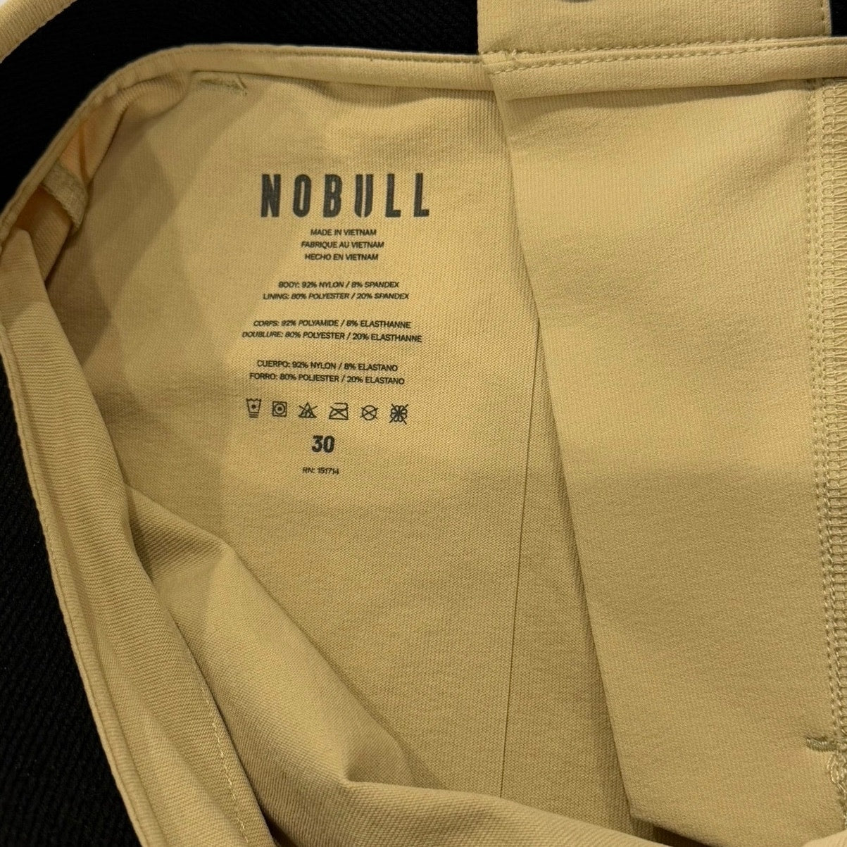 NOBULL Men’s 9” Golf Short Beige Size 30