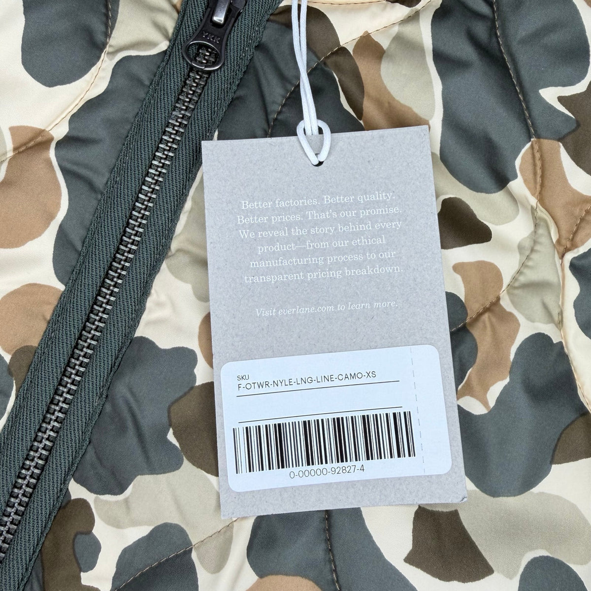 NWT Everlane The Renew Long Liner Size XS