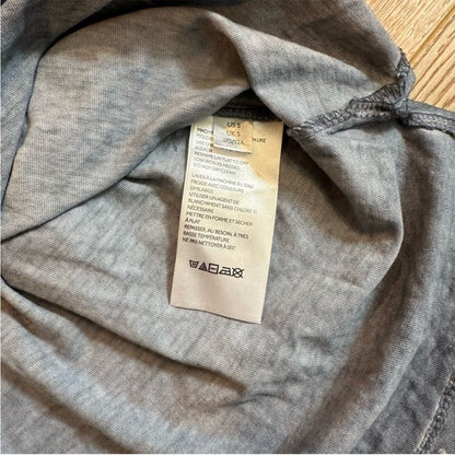 Free People Weekend Rush Henley Button Crop T-Shirt Size S