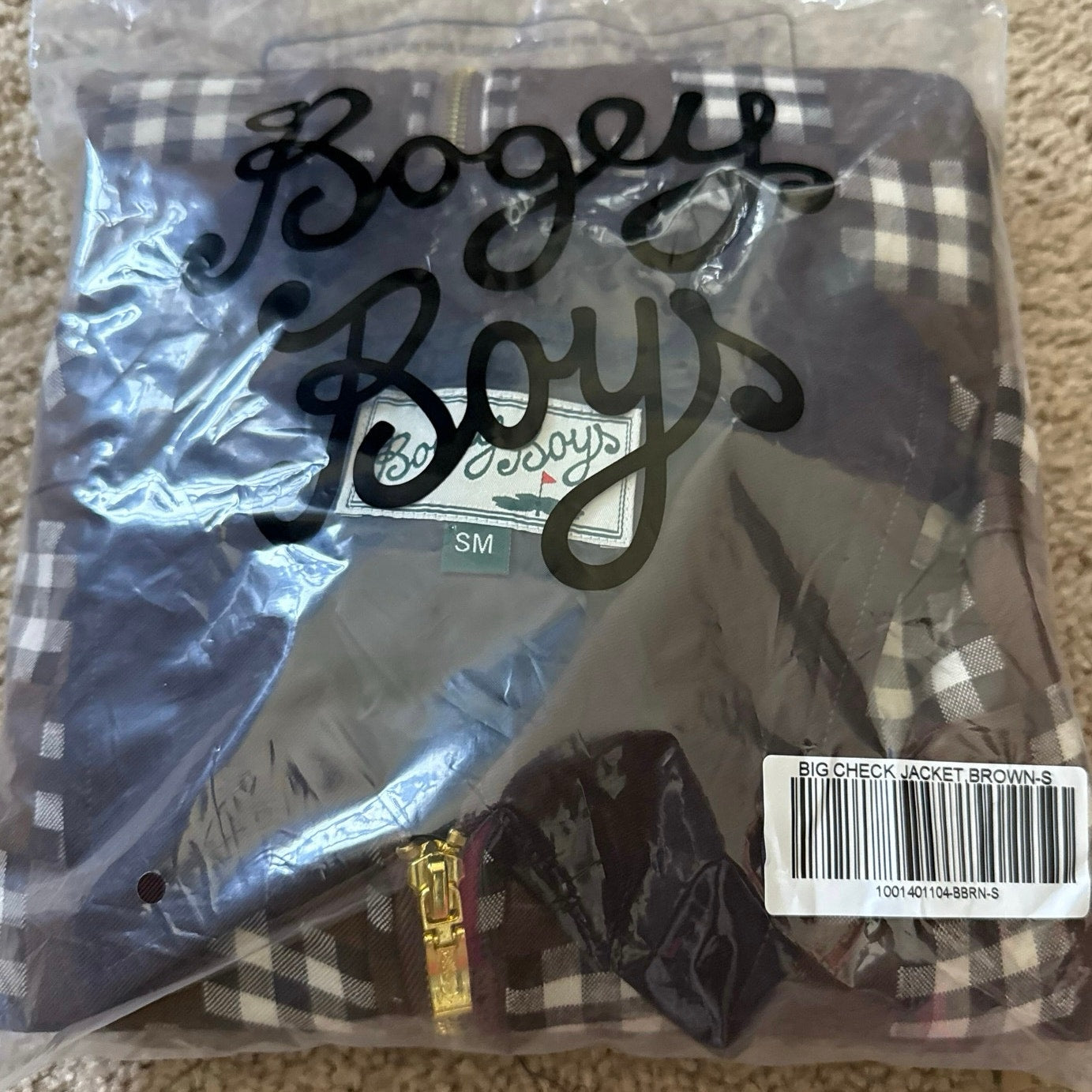 Bogey Boys Big Check Jacket Brown Size S