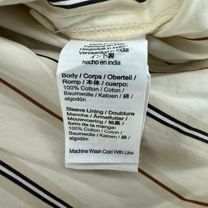 Madewell Shirred Bubble-Sleeve Button-Up Shirt in Poplin Size M