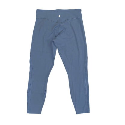 Lululemon Nulu High-Rise Mesh-Panel Tight 25" Washed Denim Blue Size 14