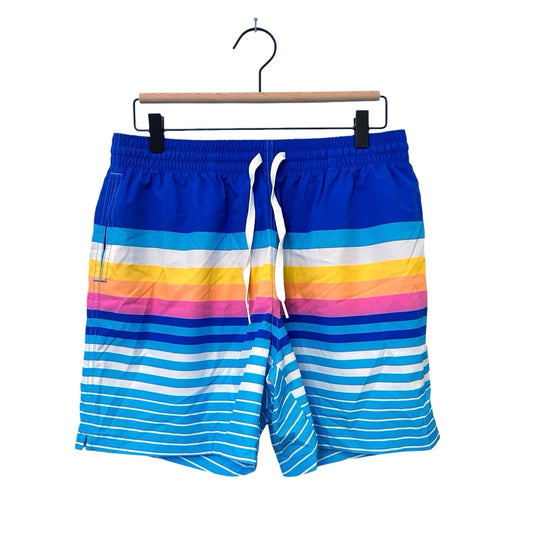 Chubbies The Newports 5.5” Classic Swim Trunk Blue Stripe Size L