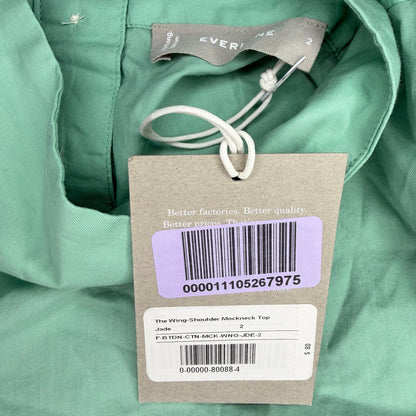 Everlane The Wing-Shoulder Mockneck Longsleeve Top Size 2