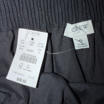 J. Crew Scalloped Sidewalk Skirt Black Size 6