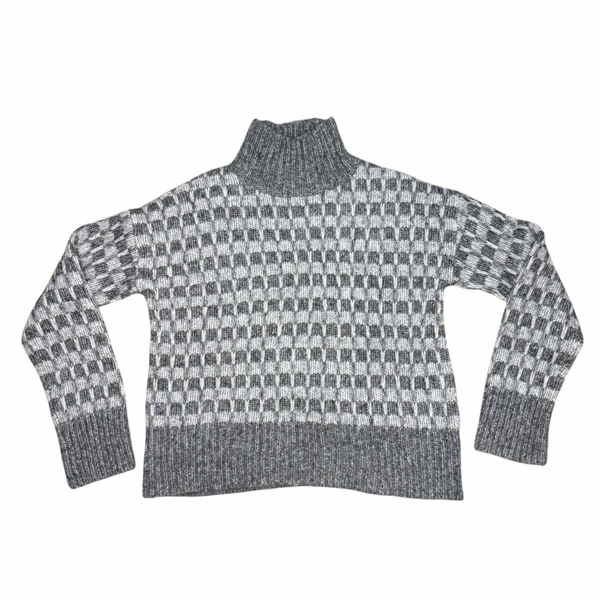 Everlane Cloud Checkered Turtleneck Sweater Size XS
