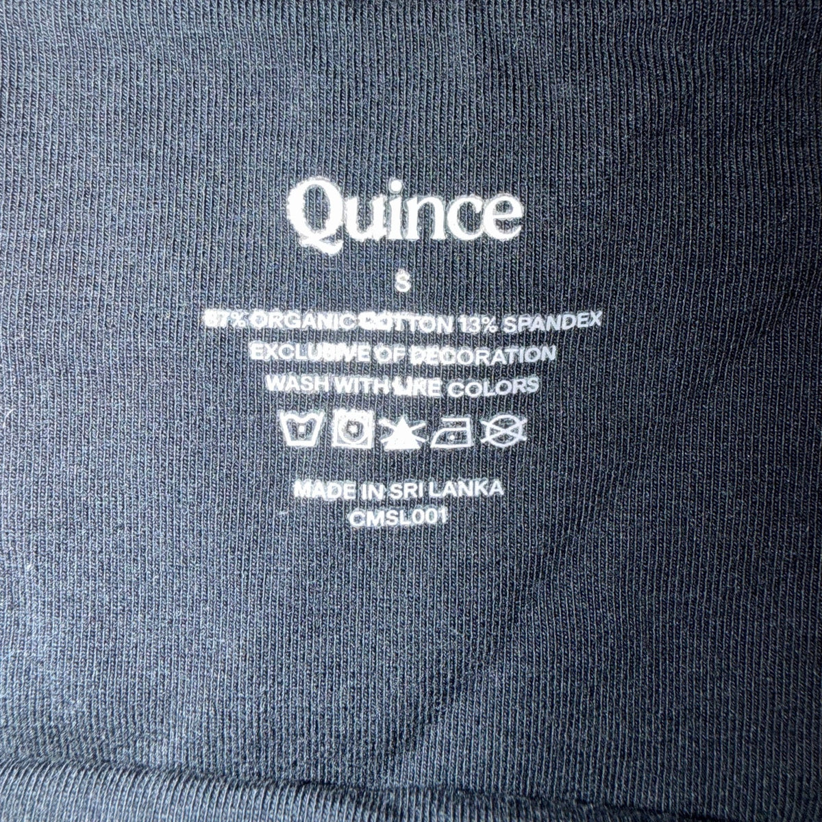 Quince Stretch Cotton Jersey Square Neck Tank Bodysuit in Black Size S
