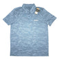 NOBULL Men’s Lightweight Textured Polo Slate Blue Camo Size M