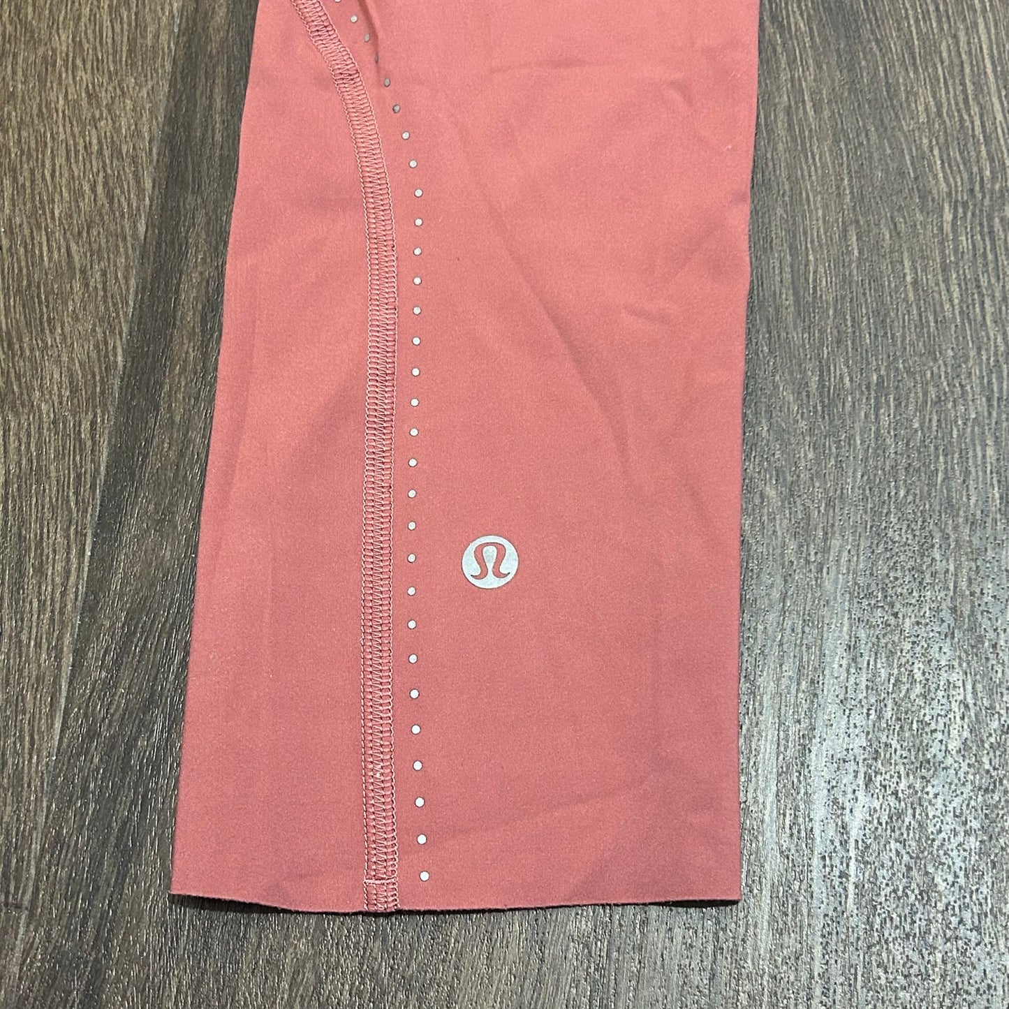 Lululemon Fast and Free High-Rise 21” Crop Elite in Cherry Tint Size 4