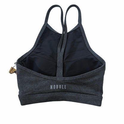 NOBULL Halter Sports Bra Charcoal Gray Size XS