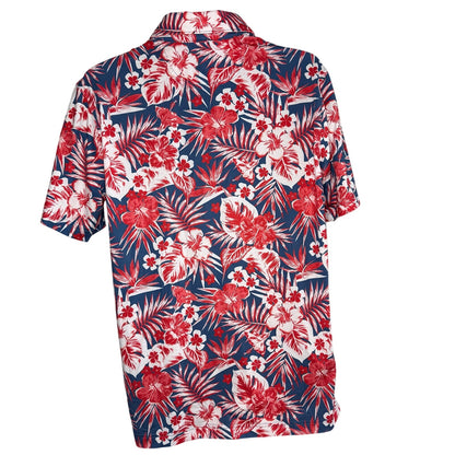 Chubbies The Red, White Flowers, and Palms Performance Polo 2.0 Size M