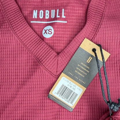 NOBULL Long Sleeve Waffle V-Neck Size XS