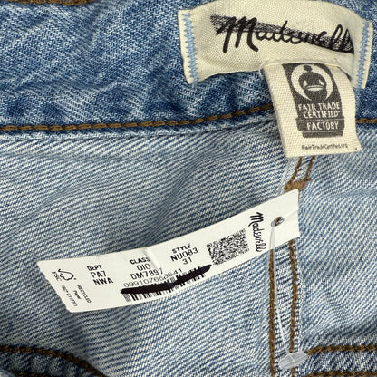 Madewell The Curvy Dean Easy Straight Jean in Northridge Wash Size 31