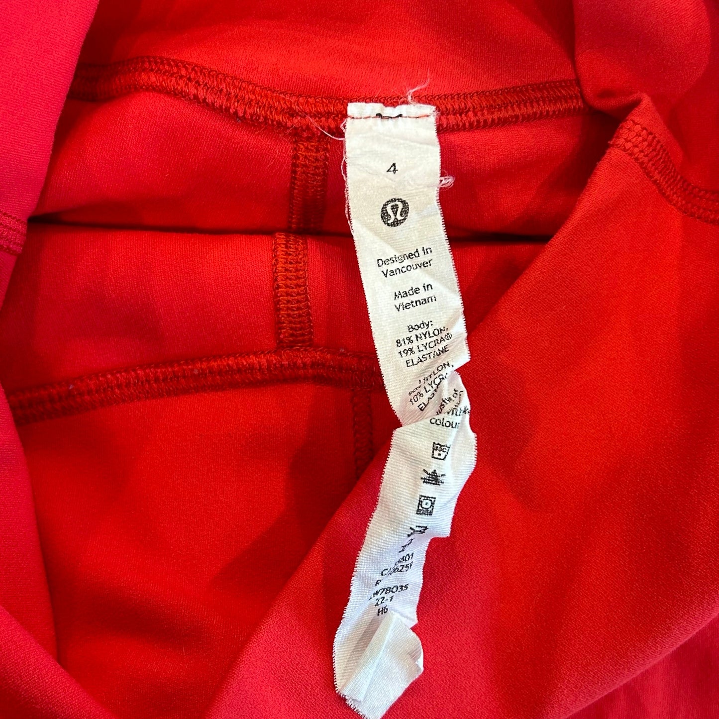 Lululemon Align Shorts 8” Red Size 4