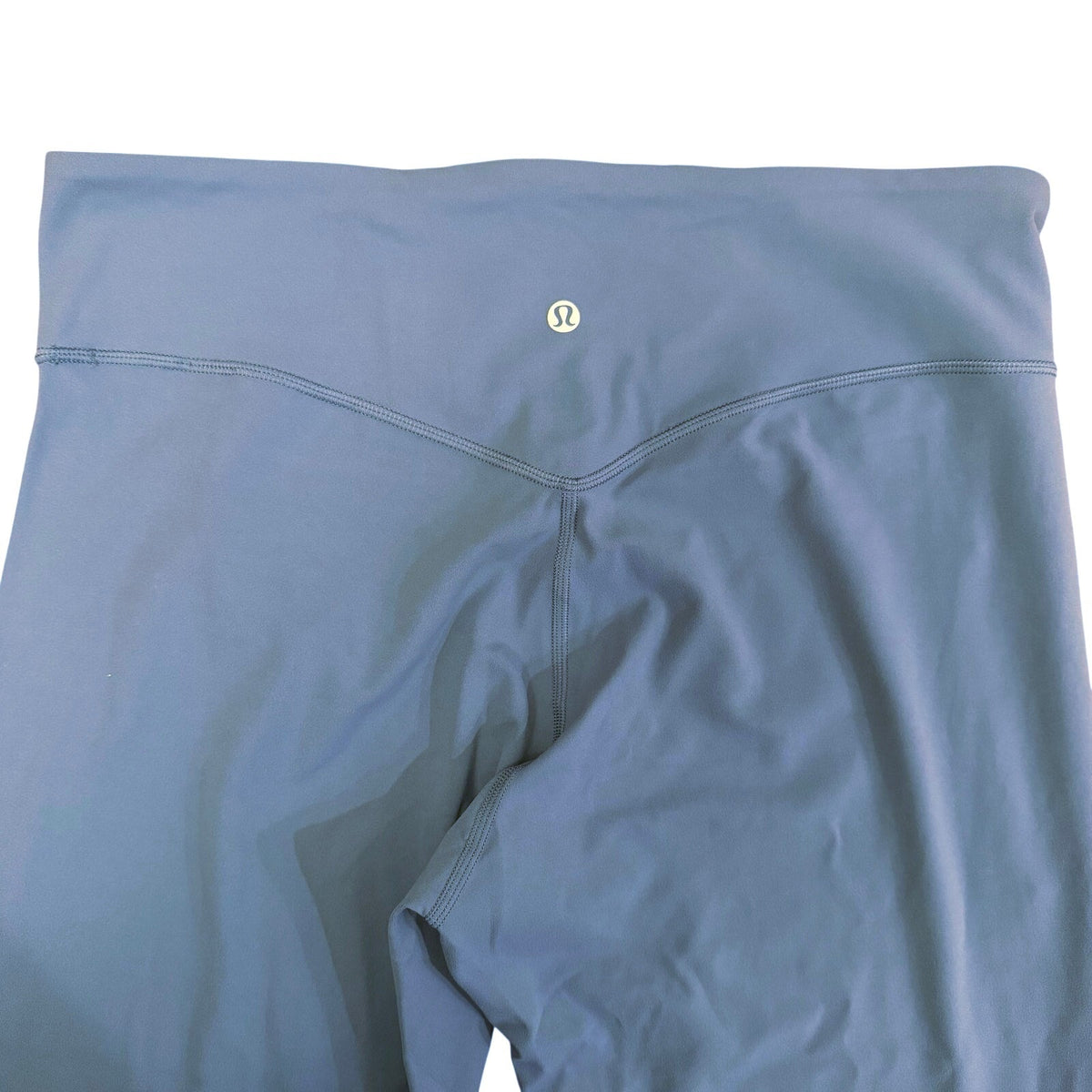 Lululemon Nulu High-Rise Mesh-Panel Tight 25" Washed Denim Blue Size 14