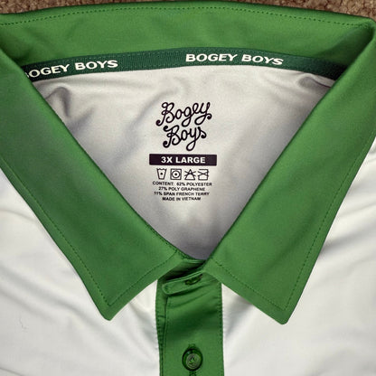 Bogey Boys Gradient Stripe Athletic Polo Green Size 3XL