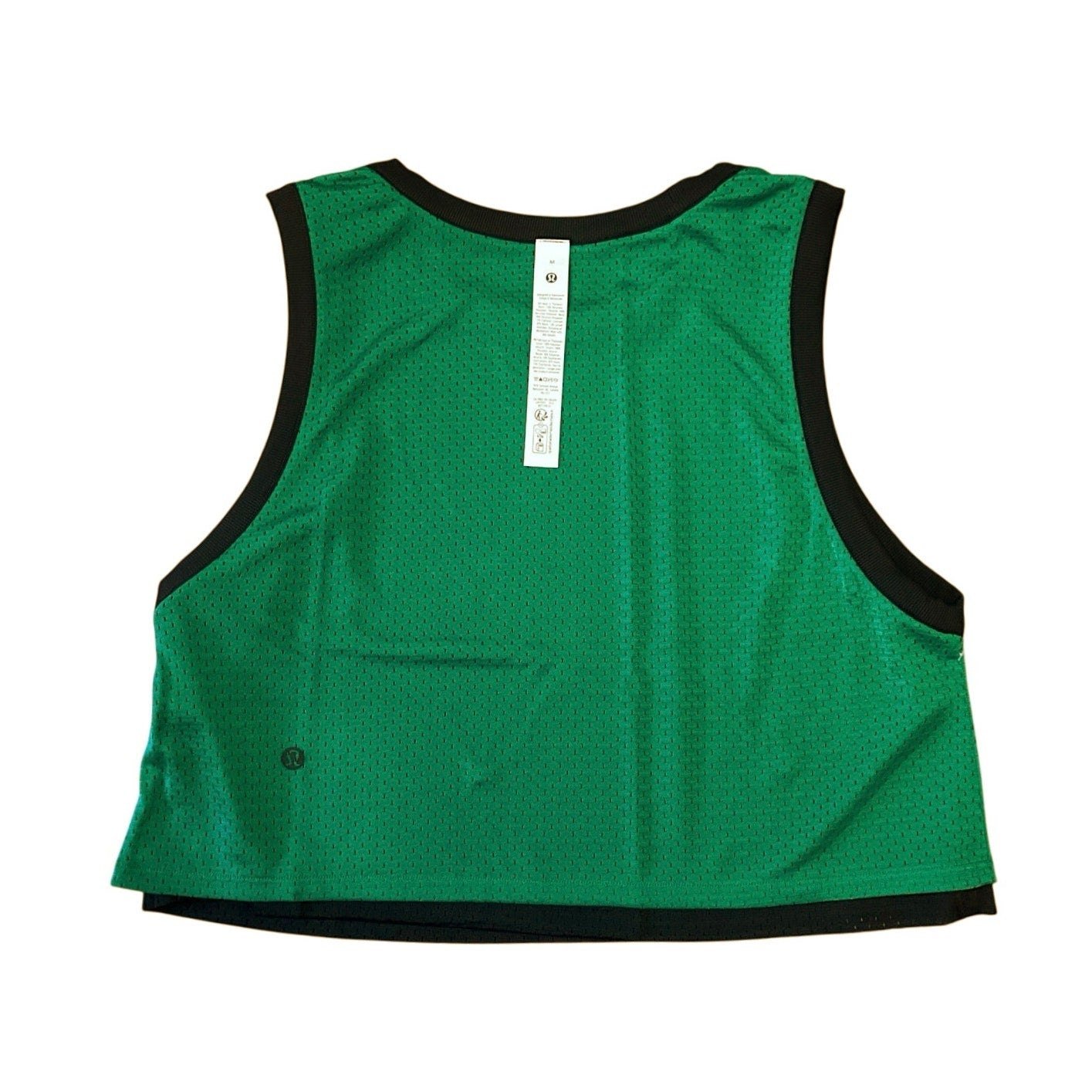 Lululemon Double-Layered Mesh Reversible Tank Top Black Green Size M