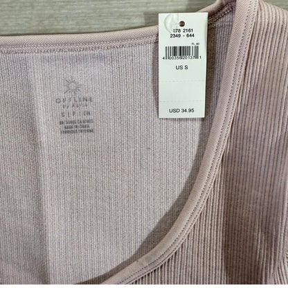 OFFLINE by Aerie Cropped Ribbed Seamless Tee Size S