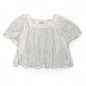 Madewell Flutter-Sleeve Top White Size Small