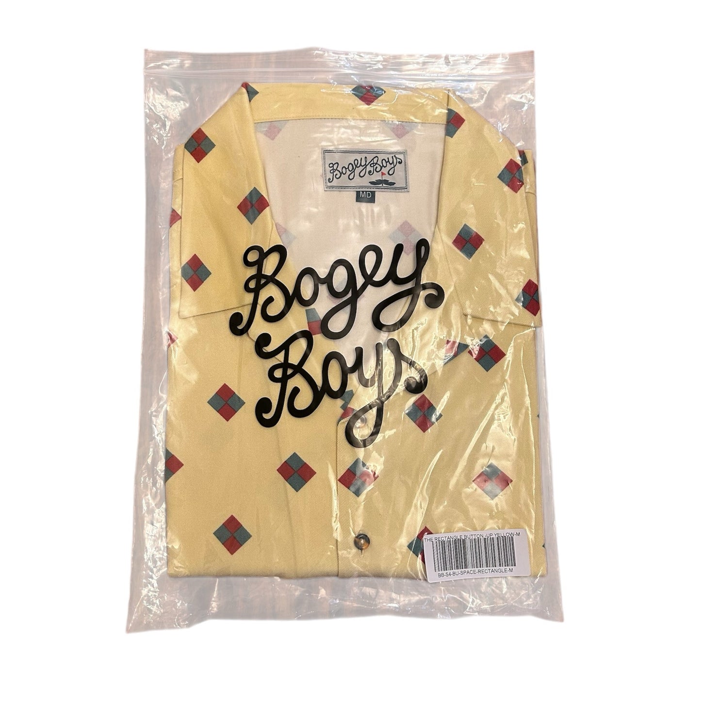 Bogey Boys by Macklemore The Rectangle Button Up Men's Golf Shirt Size M
