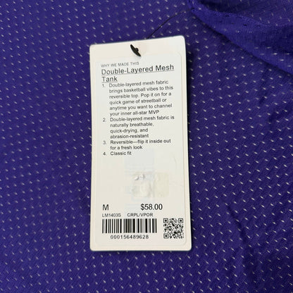 Lululemon Double Layered Mesh Reversible Tank Top Court Purple/Vapor Size M