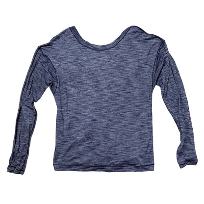 Lululemon Laced With Intent Long Sleeve in Heathered Black Grape Size 4