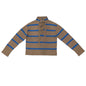 Everlane The Lace-Up Smock Sweater Wool Blend Tan and Blue Stripe Size XS