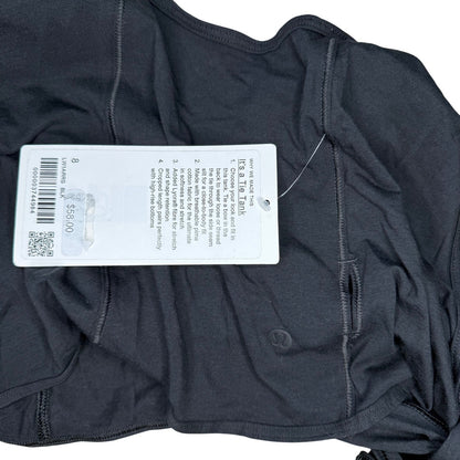 NWT Lululemon It’s A Tie Tank Top Black Size 8