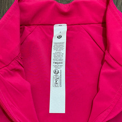 Lululemon License to Train Lightweight Jacket in Passionate Size 4