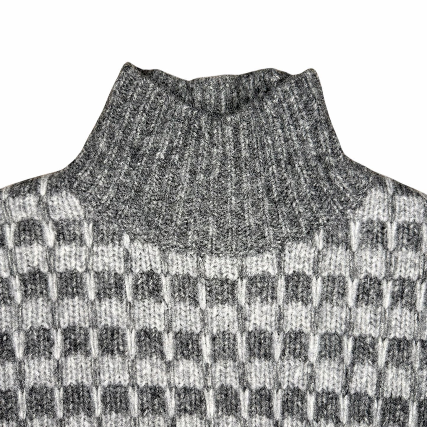 Everlane Cloud Checkered Turtleneck Sweater Size XS