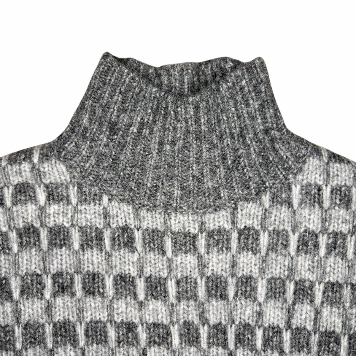 Everlane Cloud Checkered Turtleneck Sweater Size XS