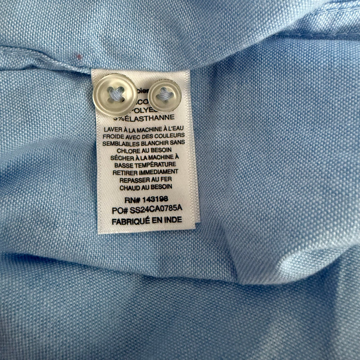 Chubbies Long Sleeve Oxford The Buttoned Up Blue Size M