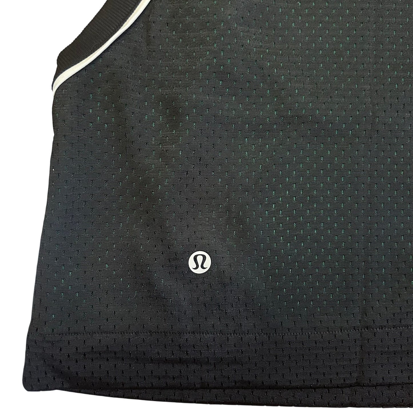 Lululemon Double-Layered Mesh Reversible Tank Top Black Green Size M