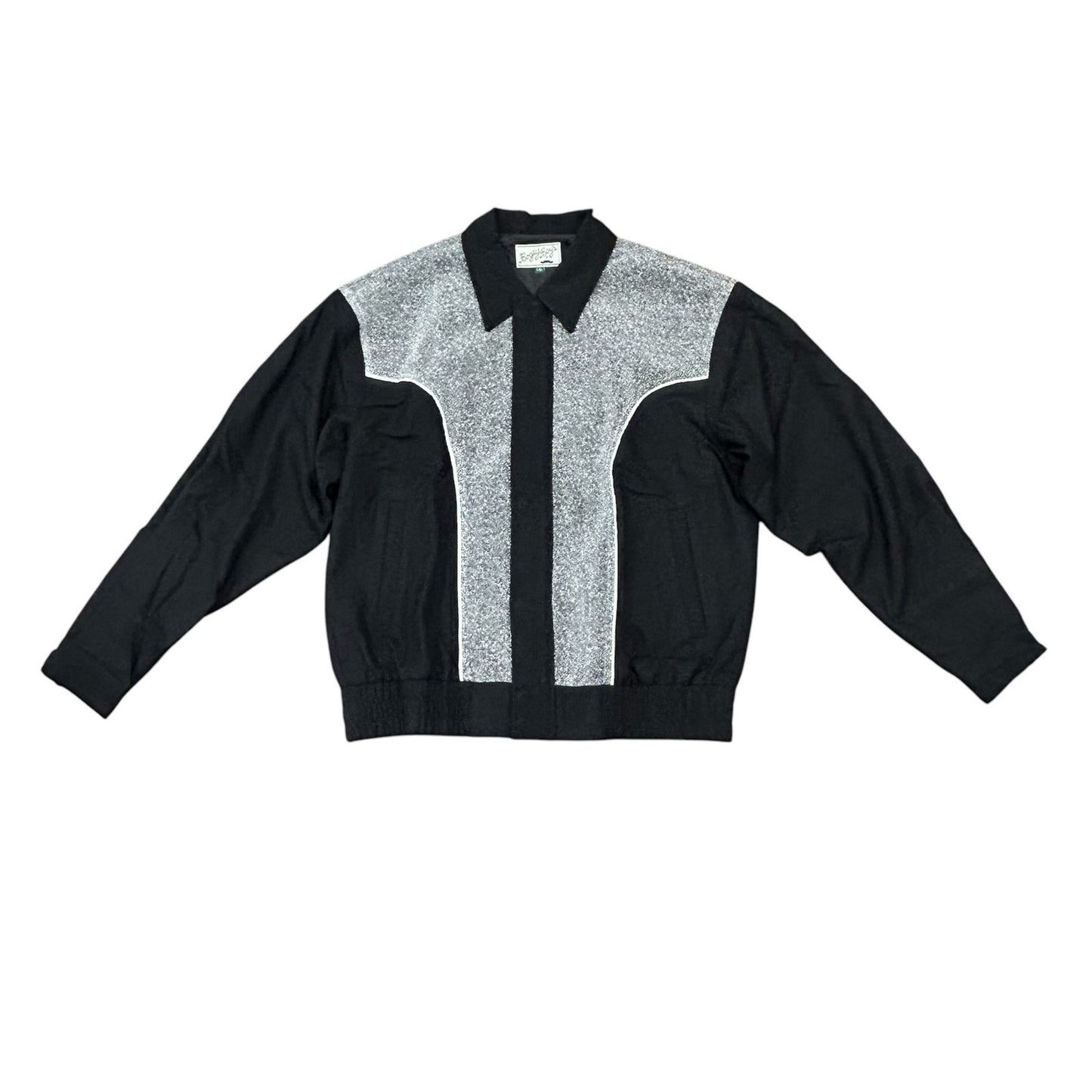 Bogey Boys Macklemore Men's Glitter Jacket Black Size L