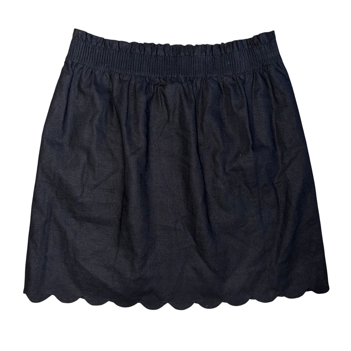 J. Crew Scalloped Sidewalk Skirt Black Size 6
