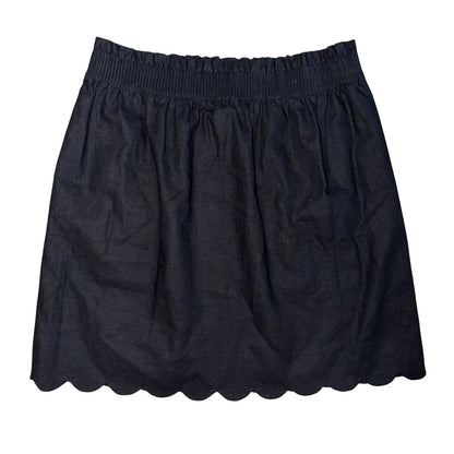 J. Crew Scalloped Sidewalk Skirt Black Size 6