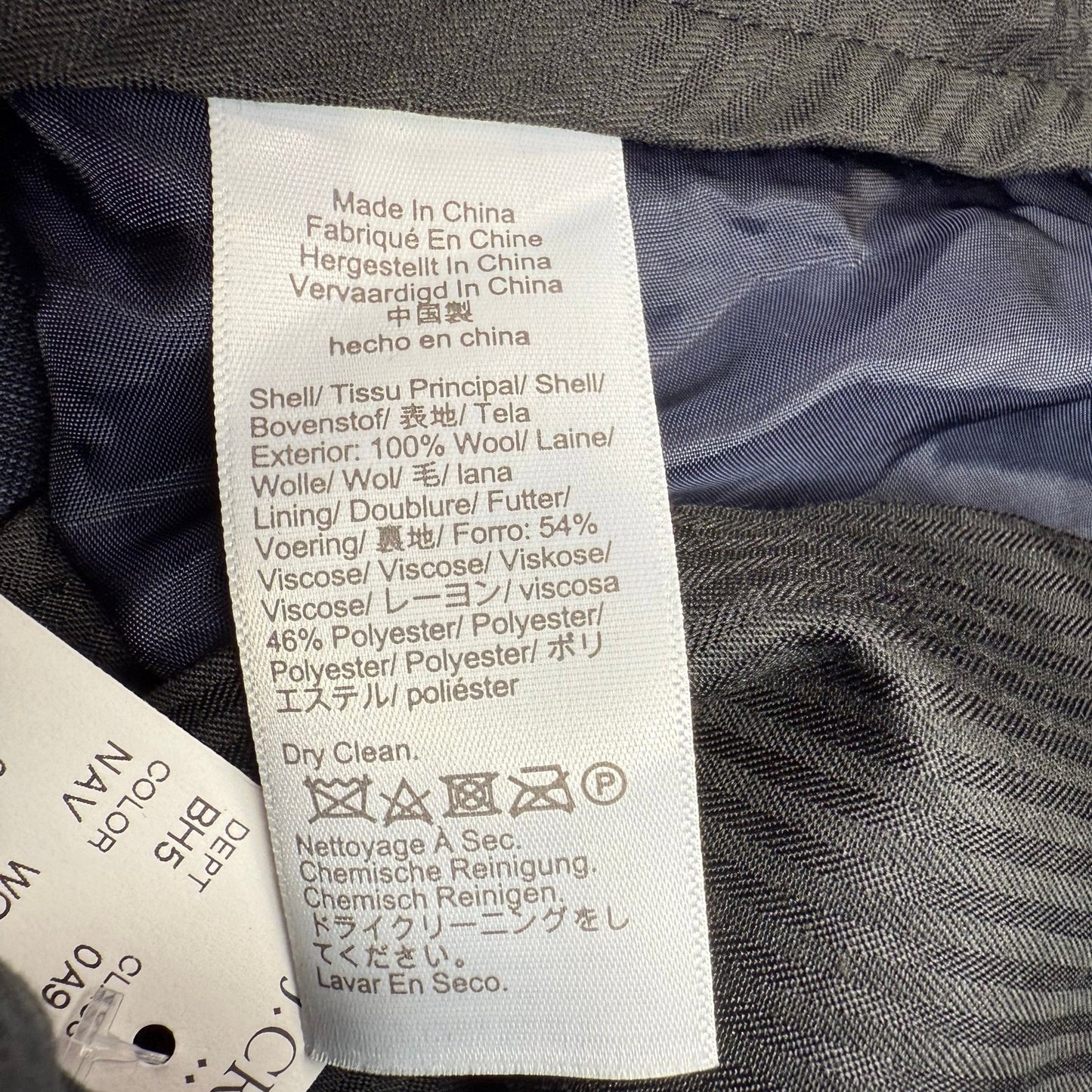 J.Crew Slim-Fit Thompson Worsted Wool Suit Pant in Navy Size 28x32