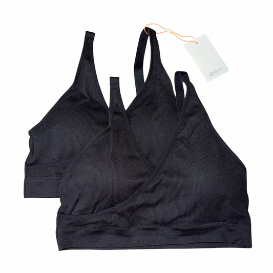Quince Seamless Crossover Nursing & Lounge Bra 2 Pack Size M